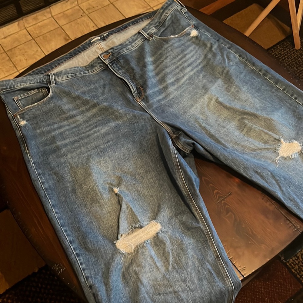 Gently Worn Distress, Blue Jeans